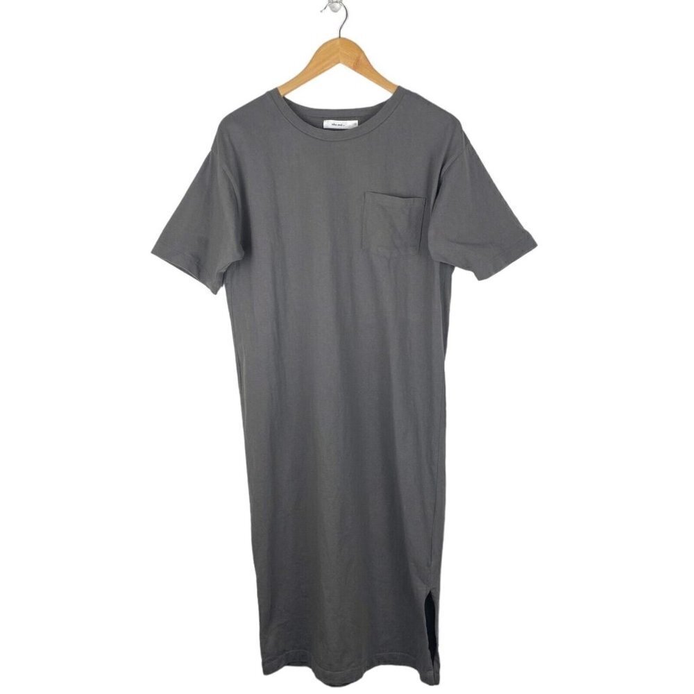 Niko and...Gray Lansing Michigan Graphic Print Crew Neck T Shirt Dress Size 3